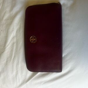 Tory Burch Dark Purple burgundy Wallet